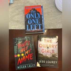 Thriller Book Set - The Only One Left, That's Not My Name, The Quarry Girls